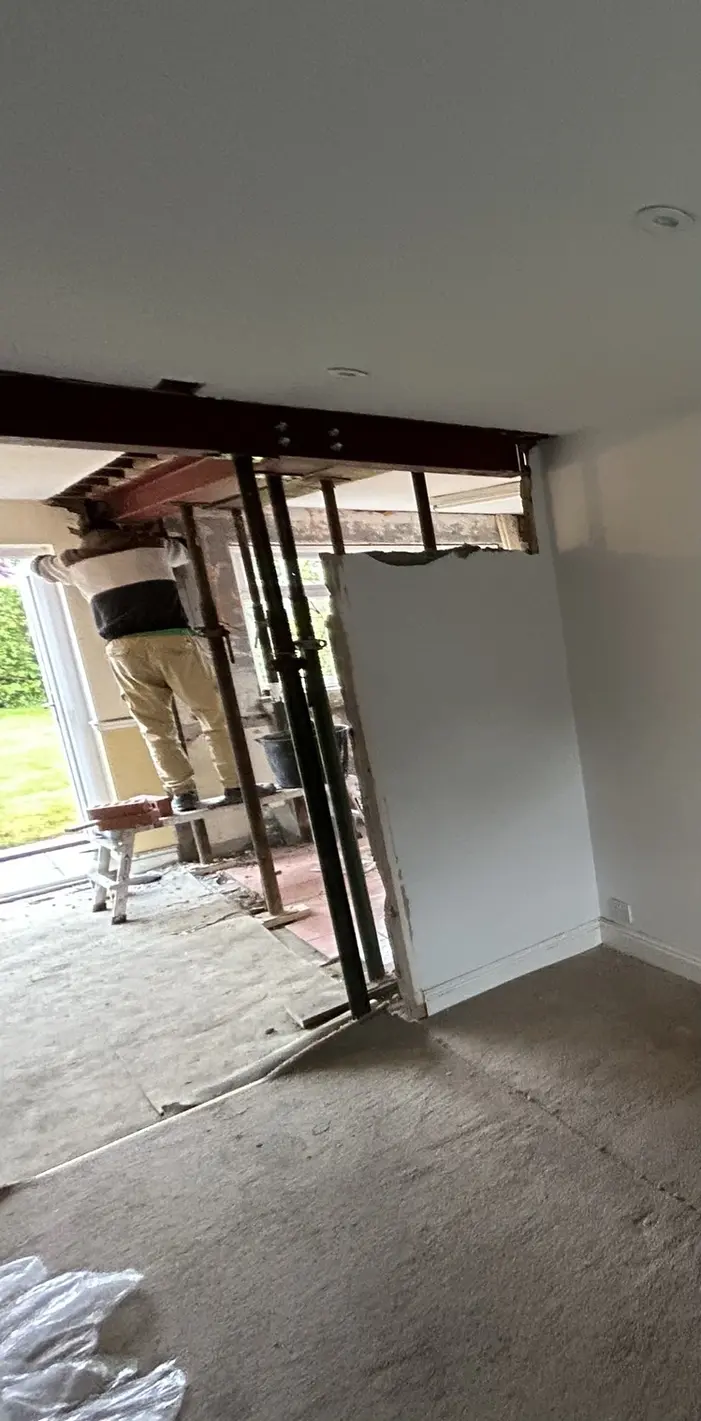 RSJ steel beam installation in Reading Berkshire