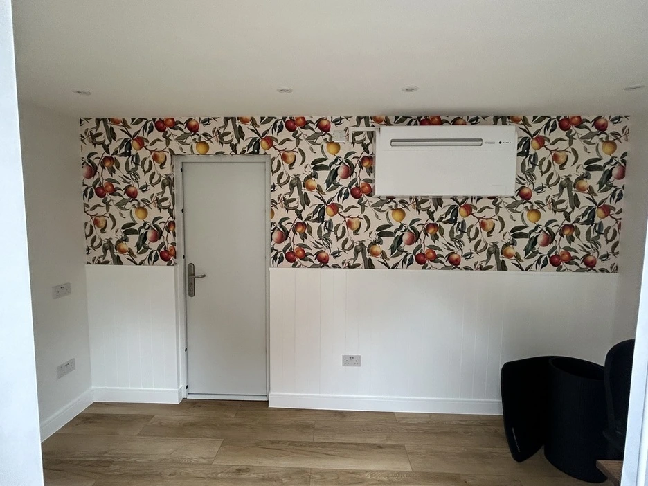 Garage converted into bedroom in Reading Berkshire